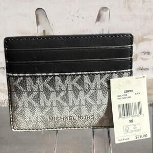 Michael Kors NWT Cooper Ombré Logo Tall Card Case